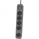 Regleta con Interruptor Philips CHP2154G/12 5 Tomas de corriente/ Cable 1.5m/ Gris